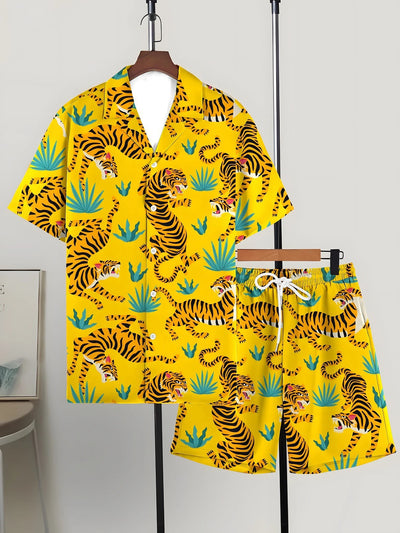 Conjunto Hombre Playera y Shorts Estampados Modernos y Cómodos - Image 11