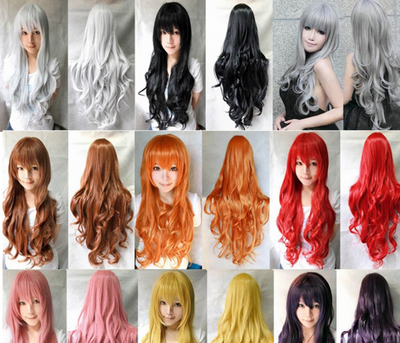 Peluca Rizada de Seda Térmica 80cm - Cabello Largo y Voluminoso - Image 10