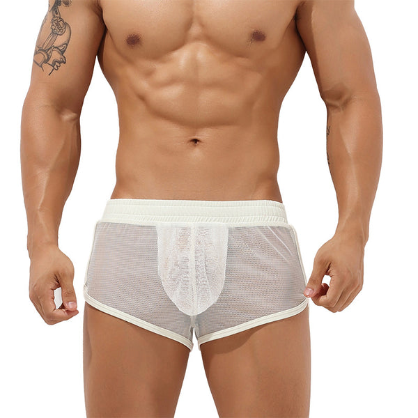 Shorts Deportivos Hombre Transpirables con Bolsillo Interno - Seda de Hielo