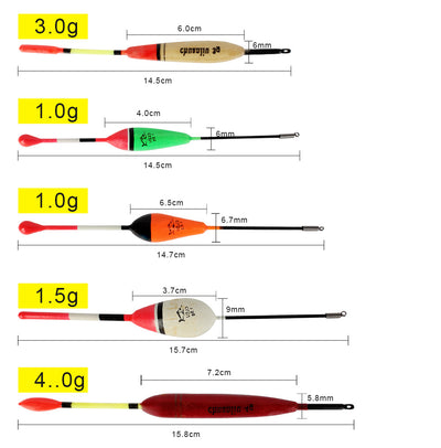 Set de 10 Flotadores de Pesca Barr Fir - Flotadores Resistentes para Pesca en Mar - Image 13