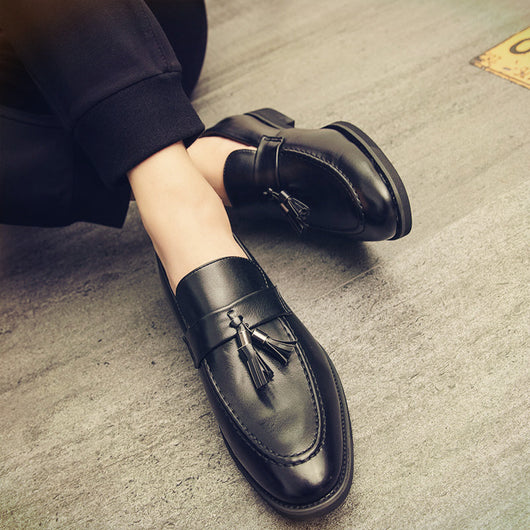 Zapatos de Cuero Estilo Coreano Casual Ejecutivo para Hombre - Image 5