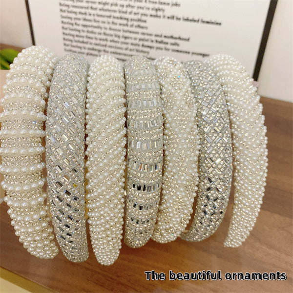 Diadema Perla de Lujo Premium - Alta Definición y Acabado Profesional