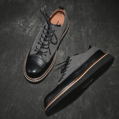 Zapatos de Cuero Retro Británico Minimalistas - Estilo Casual Versátil