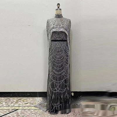 Vestido de Fiesta con Bordado de Perlas - Image 5