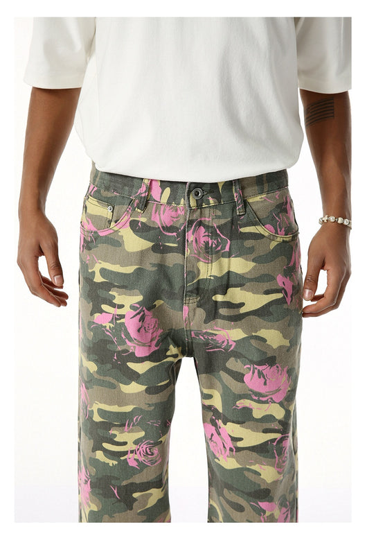 Jeans Rectos Estilo Camuflaje Lavado Clásico - Image 25