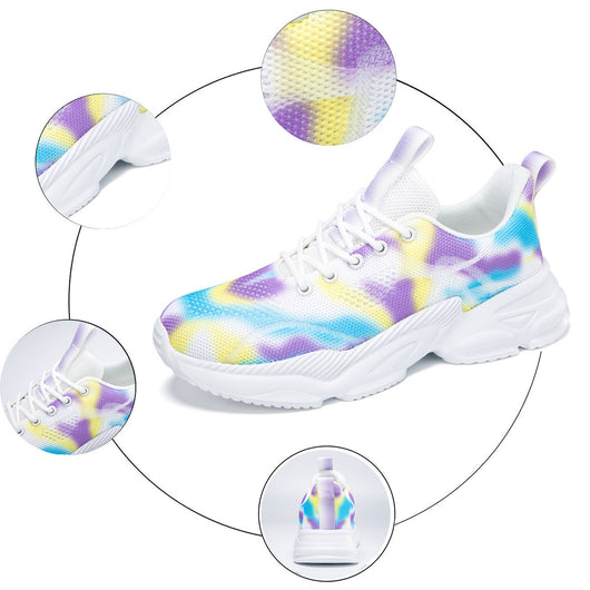 Tenis Casuales Floreados Talla Grande con Cordones - Image 15
