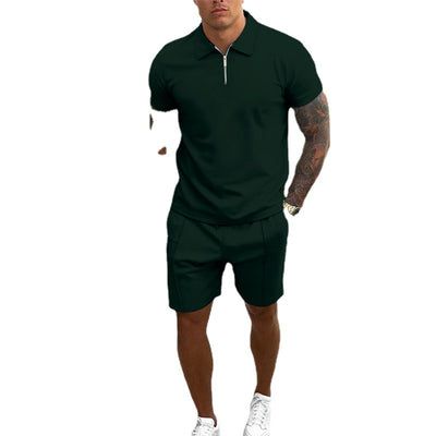 Conjunto Casual de Pantalones Cortos y Camiseta para Hombre - Image 5