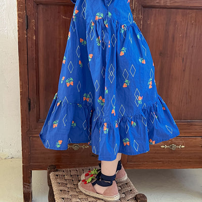 Vestido Infantil de Algodón con Estampado de Cerezas - Image 4