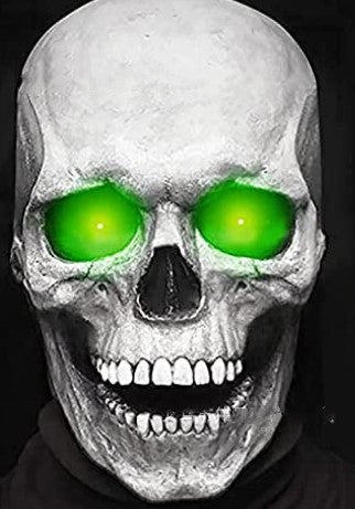 Calavera Halloween Terrorífica con Mandíbula Móvil y Luz Fluorescente - Image 4