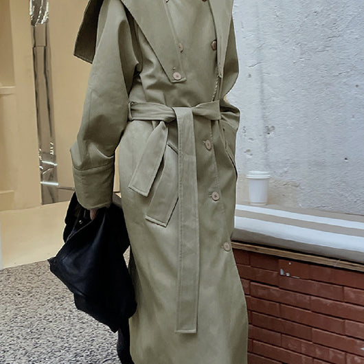 Abrigo Trench Coat de Solapa para Mujer - Image 13