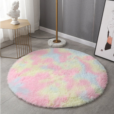 Alfombra Redonda de Pelaje Suave para Sala, Dormitorio y Cuarto Infantil - Image 18