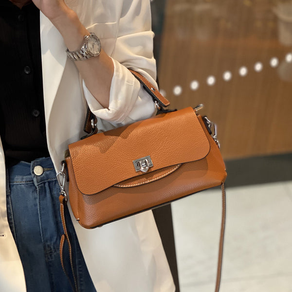 Bolso Bandolera de Cuero Suave para Mujer - Capacidad Extra Grande