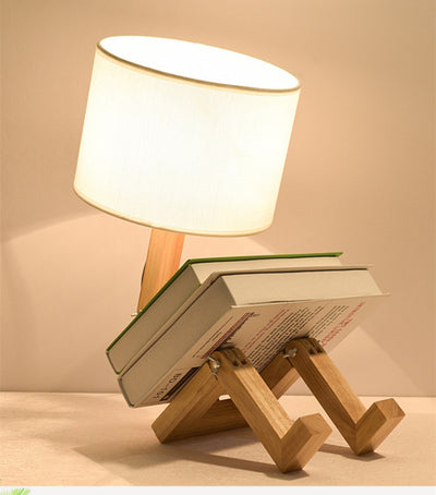 Lámpara de Mesa Humanoide de Diseño Moderno en Madera - Image 13