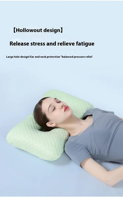 Almohada Ergonómica para Dormir Profundo sin Presión en los Oídos - Image 9