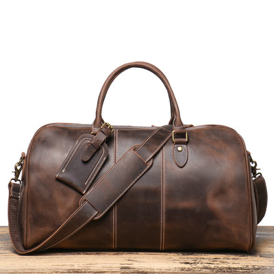 Bolsa de Viaje Portátil para Hombre en Cuero Genuino Estilo Retro - Image 21