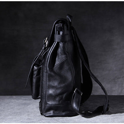 Mochila de Cuero Genuino para Hombre - Diseño Casual y Versátil - Image 9
