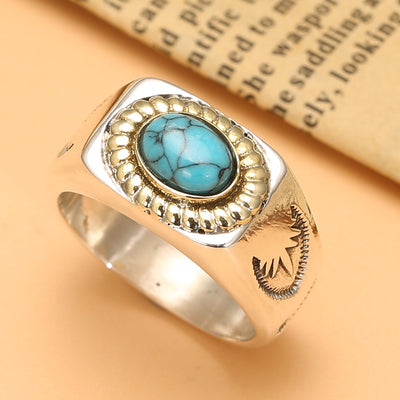 Anillo de Plata Esterlina con Turquesa Takahashi