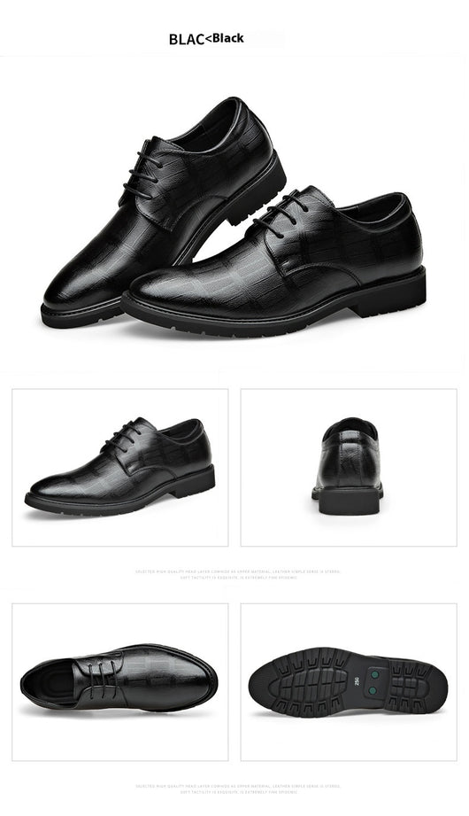 Zapatos Formales de Cuero Genuino para Hombre Talla Grande - Image 33
