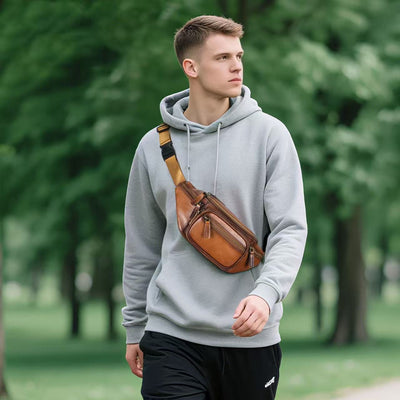 Bolsa Pectoral de Cuero para Hombre - Estilo y Funcionalidad - Image 22