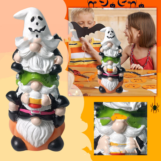 Estatua de Gnomo Apilado para Halloween - Artesanía en Resina - Image 3