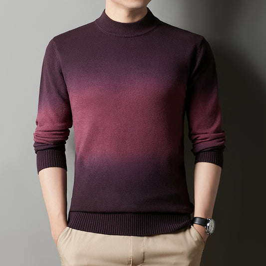Suéter Cuello Alto Efecto Degradado para Hombre