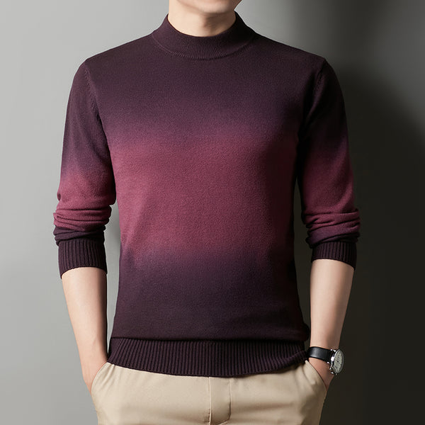 Suéter Cuello Alto Efecto Degradado para Hombre