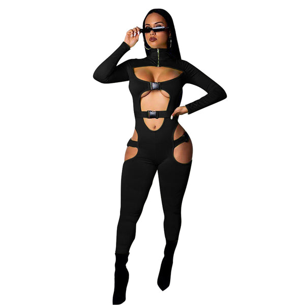 Jumpsuit Elegante de Color Liso para Mujer - Image 4