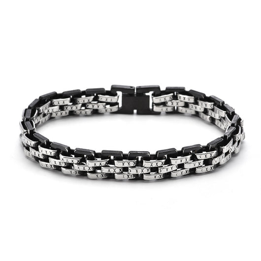 Pulsera Reloj Acero Titanio Triple Fila Hombre - Image 5