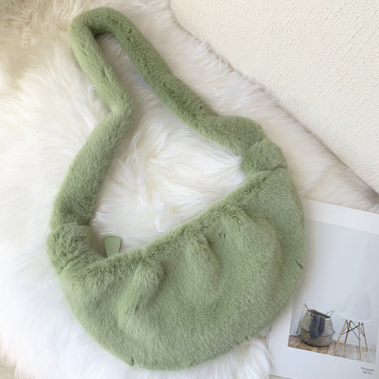 Bolso Mensajero Elegante para Mujer con Detalles de Piel Sintética