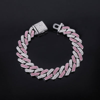 Collar para Hombre en Aleación con Dije de Diamante Azul Polvoso y Cierre de Bisagra - Image 4