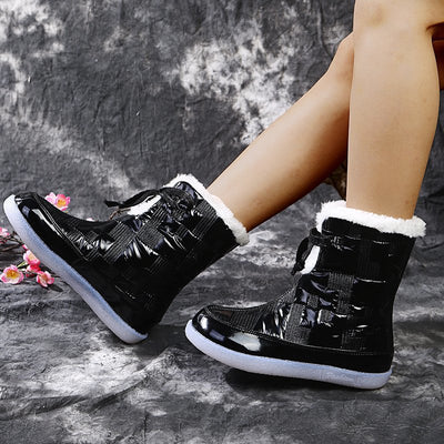 Botas Cálidas para Mujer con Forro de Algodón y Terciopelo - Image 3
