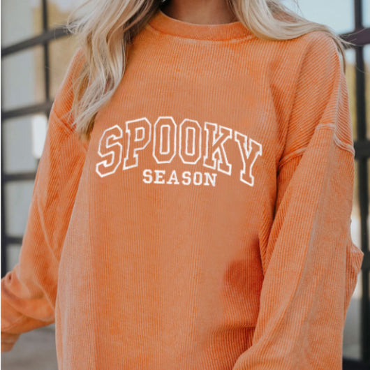 Sudadera Naranja con Letras Bordadas y Diseño Acanalado Retorcido - Image 11