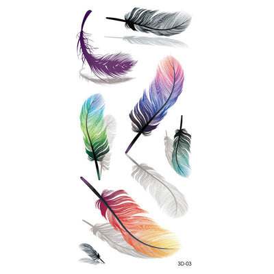 Tatuajes Temporales de Rosas y Mariposas - Impresión a Color Resistente al Agua - Image 79