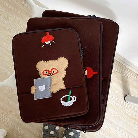 Funda Protectora para Laptop con Diseño Osito Adorable