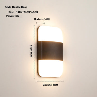 Lámpara LED Impermeable para Balcón y Jardín - Diseño Moderno Minimalista - Image 11