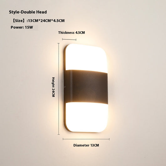 Lámpara LED Impermeable para Balcón y Jardín - Diseño Moderno Minimalista - Image 11