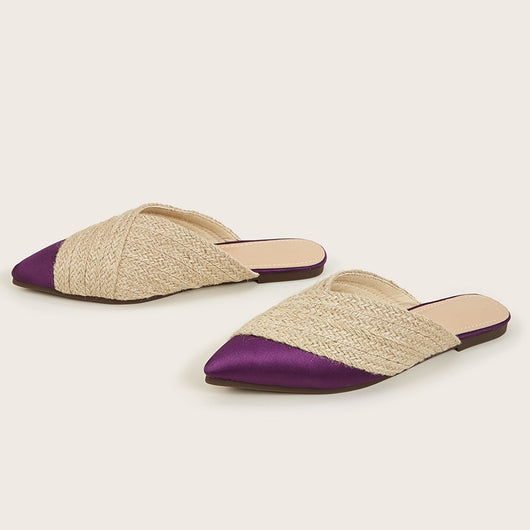 Sandalias Tipo Pantufla Diaria con Punta Reforzada - Diseño Versátil en Cuerda de Cáñamo para Mujer - Image 4