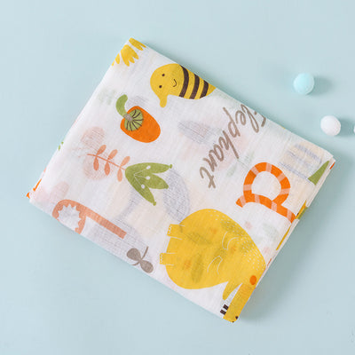 Manta de Algodón Doble Capa con Diseños Infantiles para Bebé - Image 8