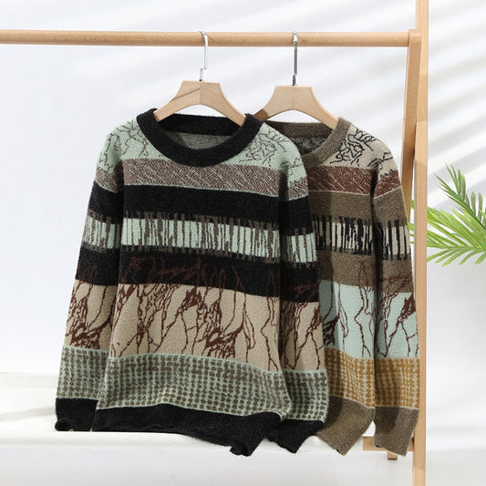 Suéter Básico Cuello Redondo para Hombre - Otoño e Invierno