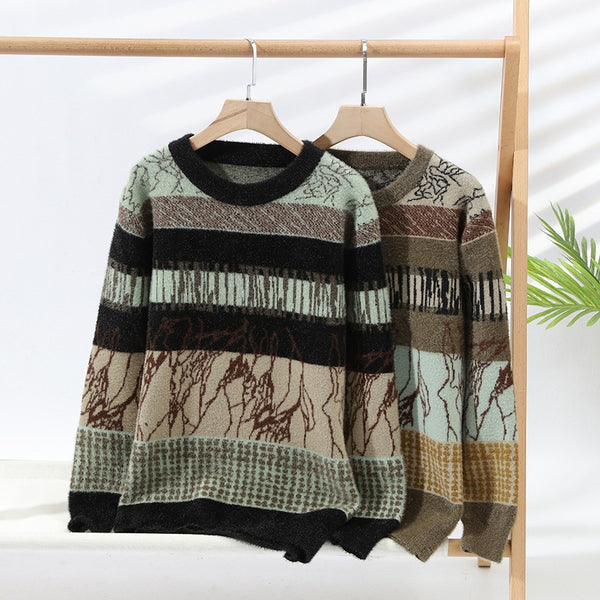 Suéter Básico Cuello Redondo para Hombre - Otoño e Invierno