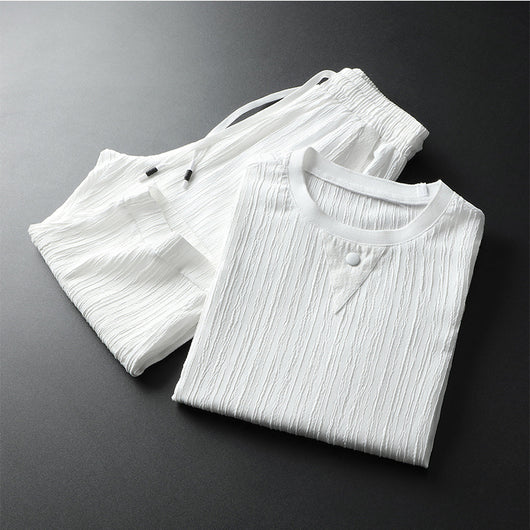 Conjunto de Dos Piezas a Rayas - Estilo Casual Moderno - Image 7
