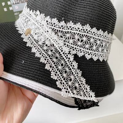 Sombrero Pescador de Encaje con Protección Solar para Mujer - Verano - Image 6