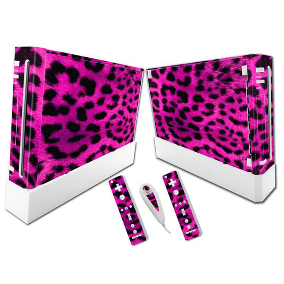 Protector de Piel Decorativa para Consola Wii y 2 Controles Remotos