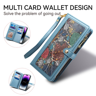 Billetera de Cuero Pintado con Múltiples Compartimentos y Cierre - Image 21