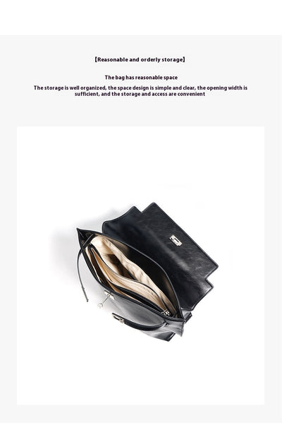 Bolso de Cuero Premium Doble Asa Grande con Capacidad Máxima - Image 11