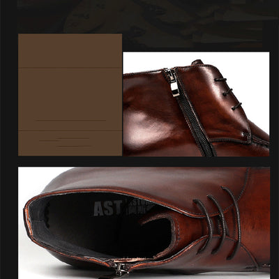 Botas Altas de Cuero para Hombre Knight - Estilo Robusto y Duradero - Image 3