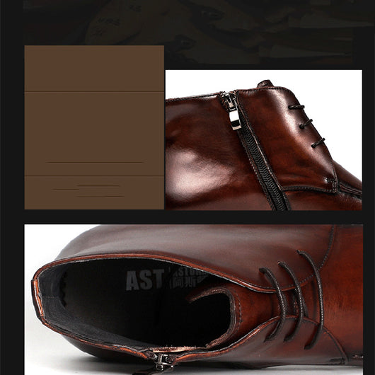 Botas Altas de Cuero para Hombre Knight - Estilo Robusto y Duradero - Image 3