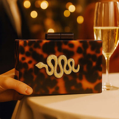 Clutch Estampado Leopardo en Acrílico - Image 2