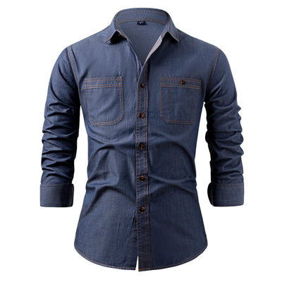 Chaqueta Casual de Algodón Puro Resistente a Arrugas para Hombre - Image 12