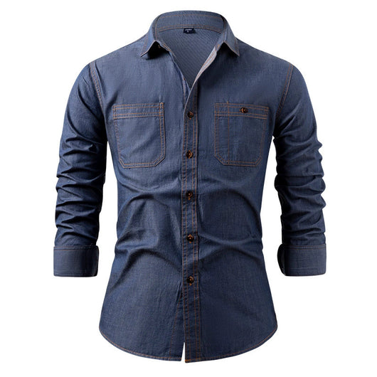 Chaqueta Casual de Algodón Puro Resistente a Arrugas para Hombre - Image 12